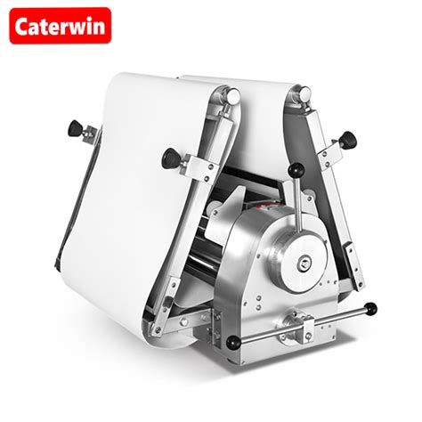 Caterwin Automatic Dough Rolling Machine Croissant Pastry Sheeter Roller Countertop Reversible