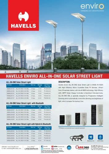 Havells Solar Led Street Light At Rs 30000 00 Piece LED Light In