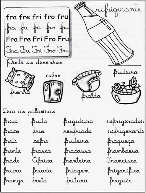 Palavras Com Fra Fre Fri Fro Fru