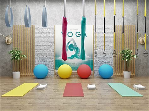 3d Yoga Studio Set Turbosquid 1568516