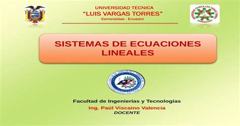 Sistemas De Ecuaciones Lineales Pdf Filesistemas De Ecuaciones