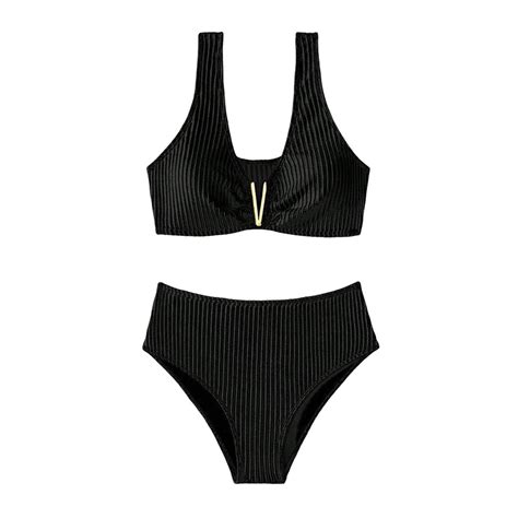 Pmuybhf Female July 4th High Waisted Bikinis Bikini Swimsuit Women Swimwear Push Up Bikini Set