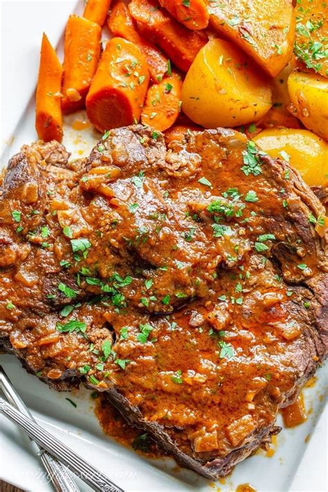 Easy Oven Braised Pot Roast Recipe Saving Room For Dessert