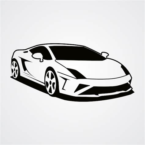 Premium Vector Lamborghini Silhouette Sports Car Vector