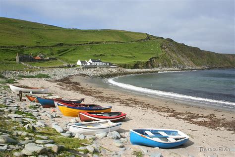 Norwick Bay Unst Shetland By Theresa Elvin Redbubble