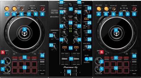 VirtualDJ - Hardware Manuals - Pioneer DJ - DDJ-400 - Controls