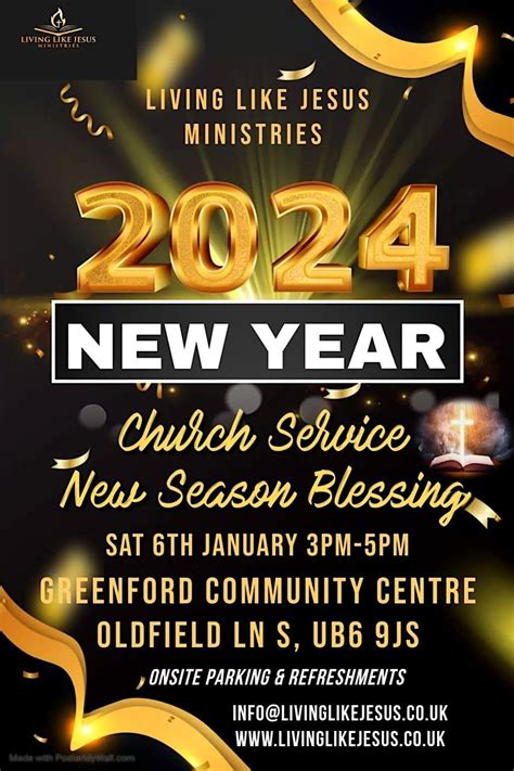 New Year Church Service Blessing, Greenford Community Centre, 6 January ...