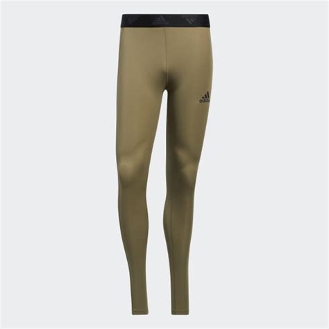 Adidas Techfit 3 Stripes Long Tights Green Adidas Philippines