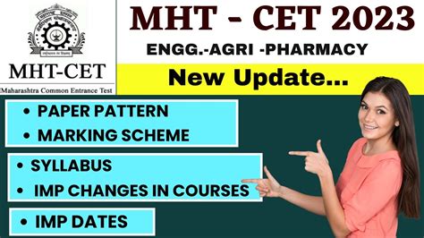 New Update Mht Cet L Paper Pattern L Syllabus L Marking Scheme L Imp