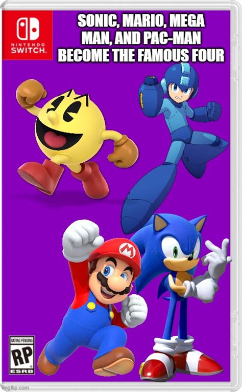 Sonic Vs Mario Vs Megaman Vs Pacman