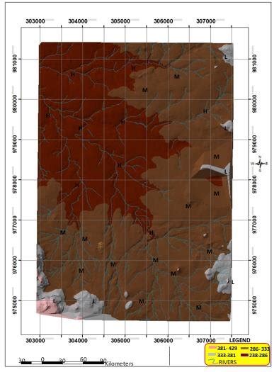 Dem Digital Elevation Model Derived From Sheet Nw C Kuje