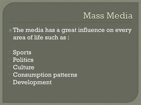 Ppt Mass Media Powerpoint Presentation Free Download Id1576664