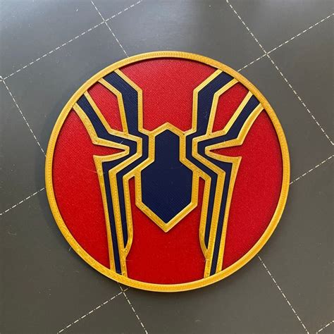 Iron Spider Logo 3d Model For Printing Stl File Avengers Etsy