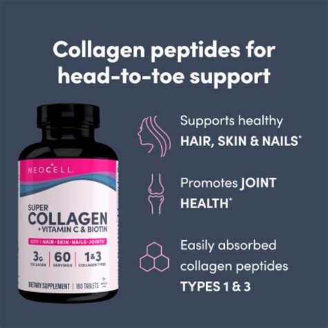 NeoCell Super Collagen With Vitamin C and Biotin Tablets, 180 ct - Kroger