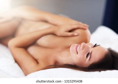 Adult Naked Woman Lying Bed Morning Stock Photo Shutterstock