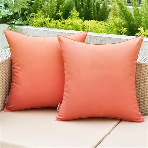 Amazon MIULEE Pack Of 2 Decorative Outdoor Waterproof Pillow