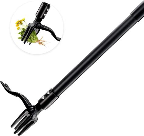 Manual Weeder Weed Puller With Long Handle 63inch Adjustable Stand
