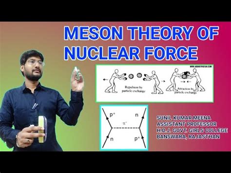 Meson Theory Of Nuclear Force Nuclear Forces Meson Exchange Theory