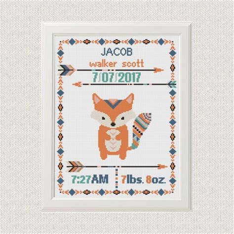 Baby Fox Cross Stitch Pattern - Cross Stitch Patterns