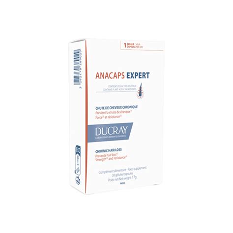 Ducray Anacaps Expert chute de cheveux chronique 30 gélules