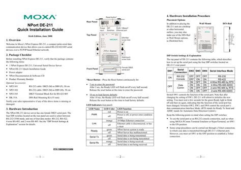 Nport De Quick Installation Guide