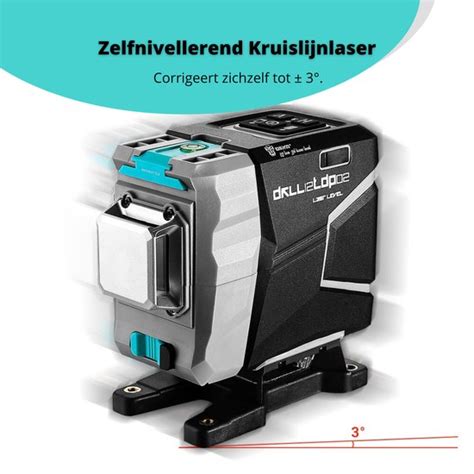 Zelfnivellerend Kruislijnlaser D Lijnen Oplaadbaar