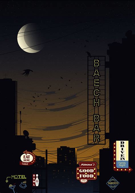 Ночные иллюстрации on Behance