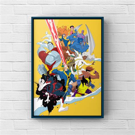 X-men Fan Art Poster. Comics Wall Art - Etsy