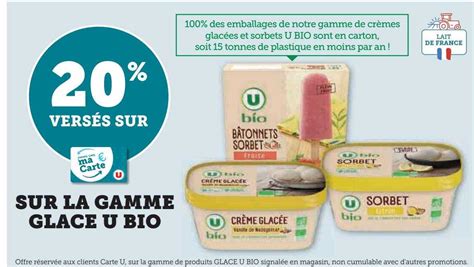 Promo Sur La Gamme Glace U Bio Chez Hyper U Icataloguefr