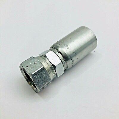 Eaton H Synflex Permant Attached Hose Fittings Zinc Ebay