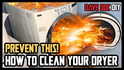 How To Clean Your Dryer Fire Prevention YouTube