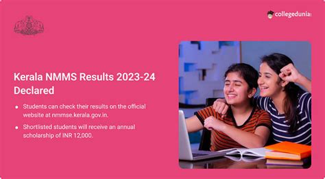 Kerala Nmms Result 2023 24 Out Get Direct Link Here