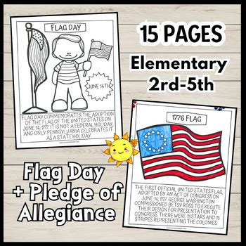 History Of National U S Flag Day Coloring Pages Pledge Of Allegiance