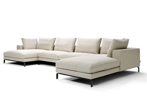 MALIBU Fabric Sofa With Chaise Longue By Linteloo Design Jan Te Lintelo