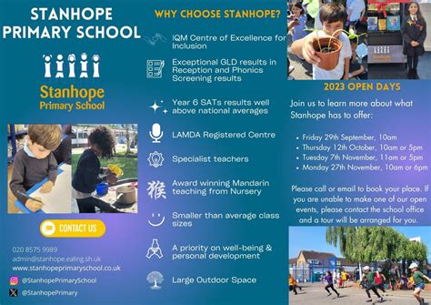 Stanhope Primary School Admissions