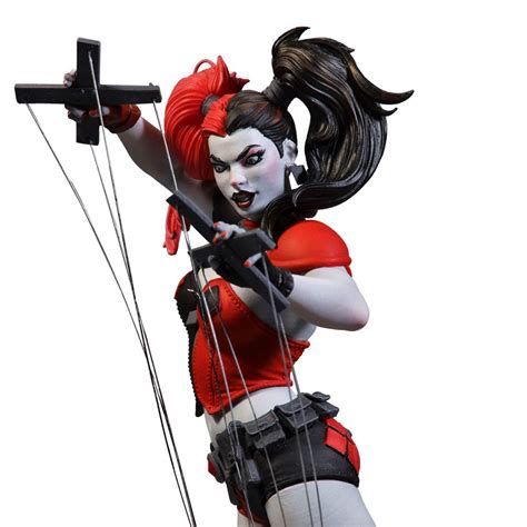 Estatua Harley Quinn By Emanuela Lupacchino Dc Comics Red White Black