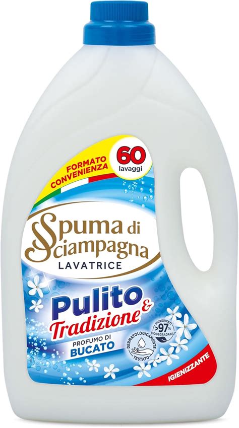 Spuma Di Sciampagna Detersivo Lavatrice Liquido Marsiglia Lavaggi