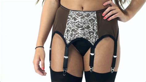 Uk Tights Sassy 6 Strap Emily Suspender Belt Youtube