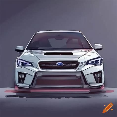 Pearl White 2017 Subaru Wrx Sti On Craiyon