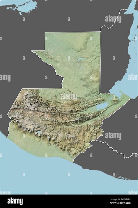 Mapa De Relieve Guatemala Image To U