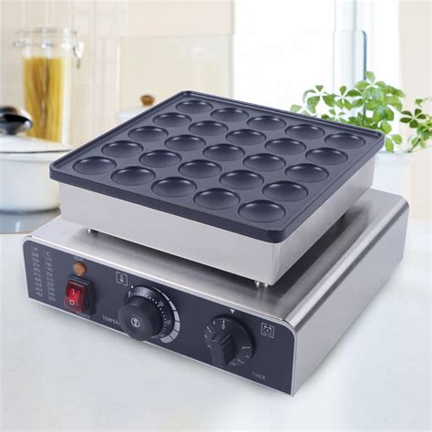 Commercial Mini Dutch Pancake Baker Pcs Waffle Maker Machine Nonstick