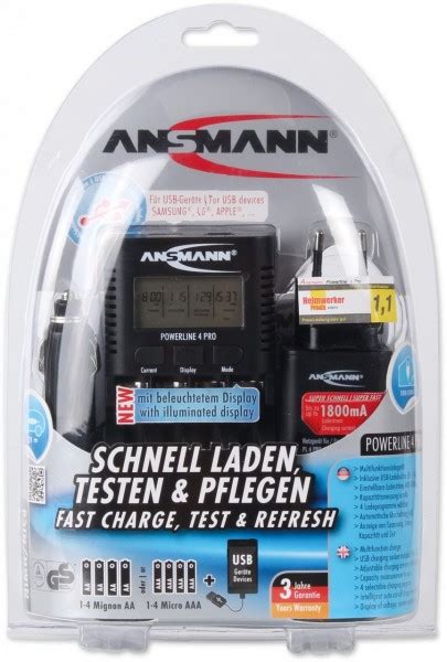 Ansmann Powerline Pro Akku Ladeger T Schwarz Euronics