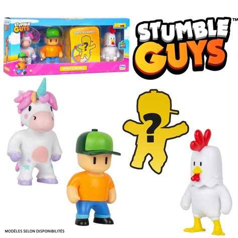 Stumble Guys Pack De 4 Mini Figurines Smyths Toys France