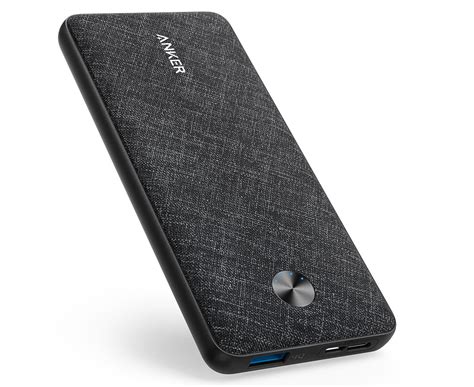 Anker Powercore Ultra Slim 10000mah Power Bank Black Fabric Nz