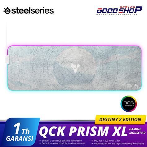 Jual Steelseries Qck Prism Xl Destiny Edition Rgb Gaming Mousepad