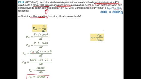 Aula Resolu O Atividade Trabalho Pot Ncia Rendimento Parte