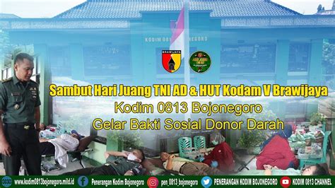 Sambut Hari Juang TNI AD HUT Kodam V Brawijaya 2023 Kodim 0813 Gelar