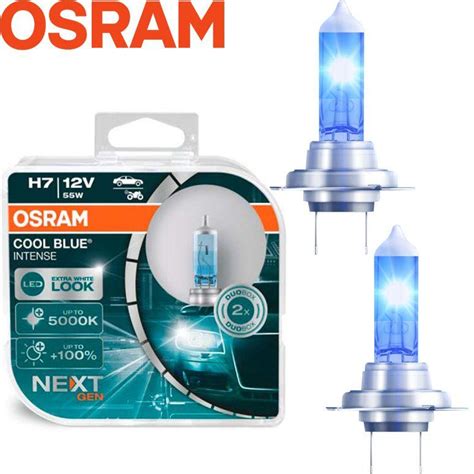 Купить Галогеновые лампы Osram H7 12V 55W +100% Cool Blue Intense Next ...