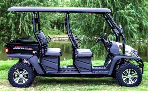 Trailmaster 72 Volt Electric Golf Cart 4 Seater With Rear Flip Seat And Extended Roof