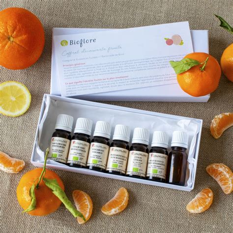 Un coffret d huiles essentielles essentielles bio aux notes fruitées